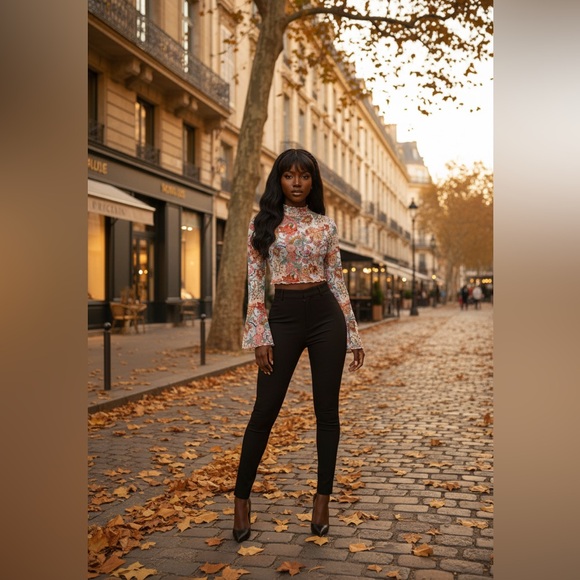 Floral Long Sleeve Blouse - Picture 2 of 6